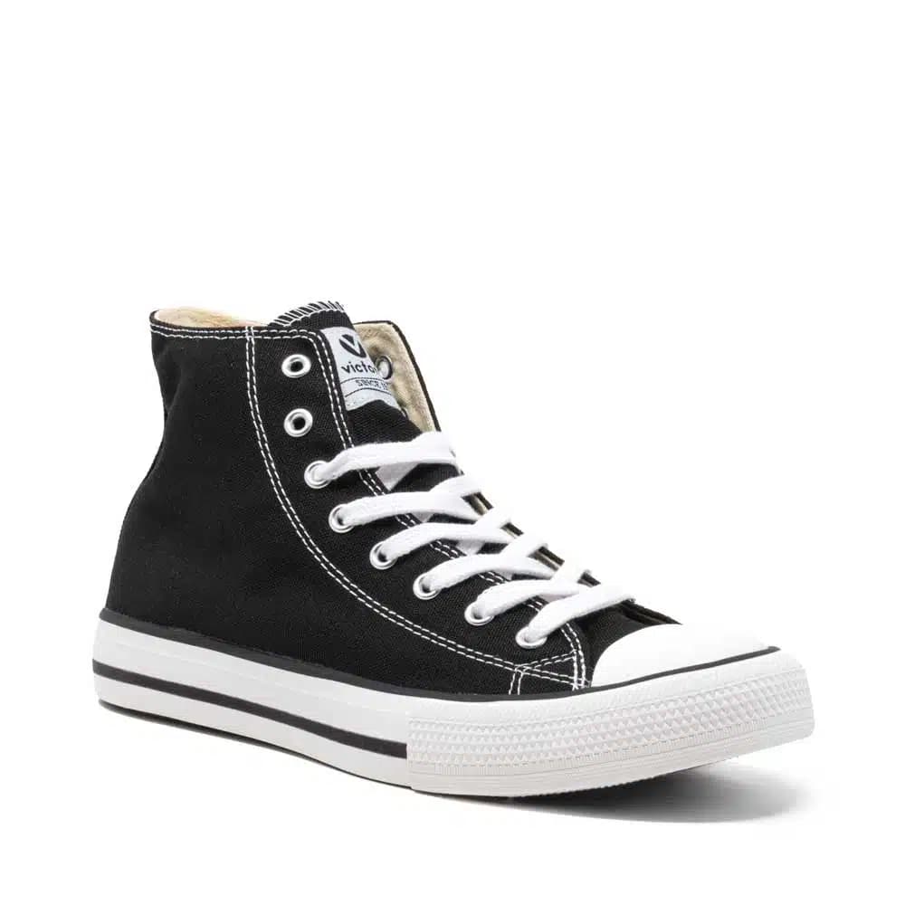 Victoria Tribu Canvas Mid Boot Trainers Black