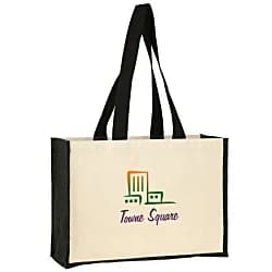 Brookland Canvas Jute Bag - Colorful Embellishment - Digital Printing
