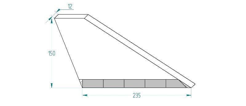 Aileron Carbure À Souder Type Perrein, Aileron Pour La Grande Culture