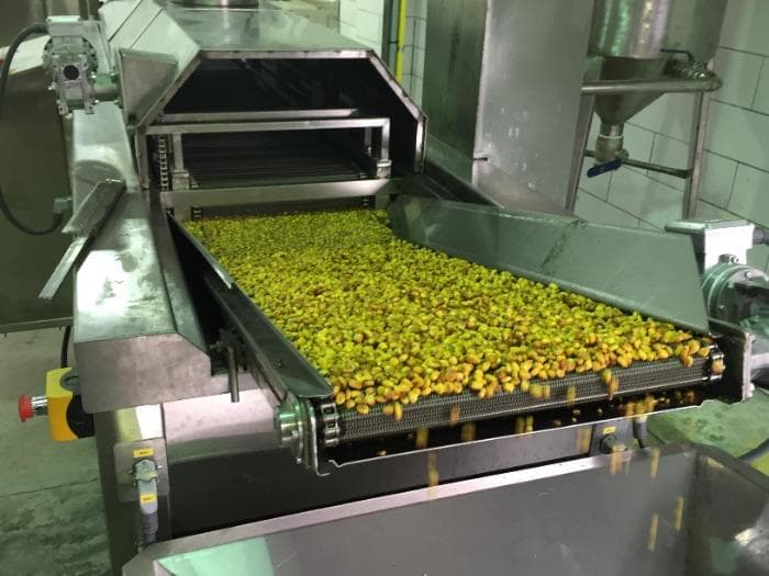 Freidora en continuo