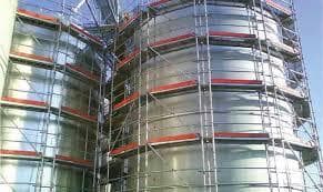 Echafaudage réservoir