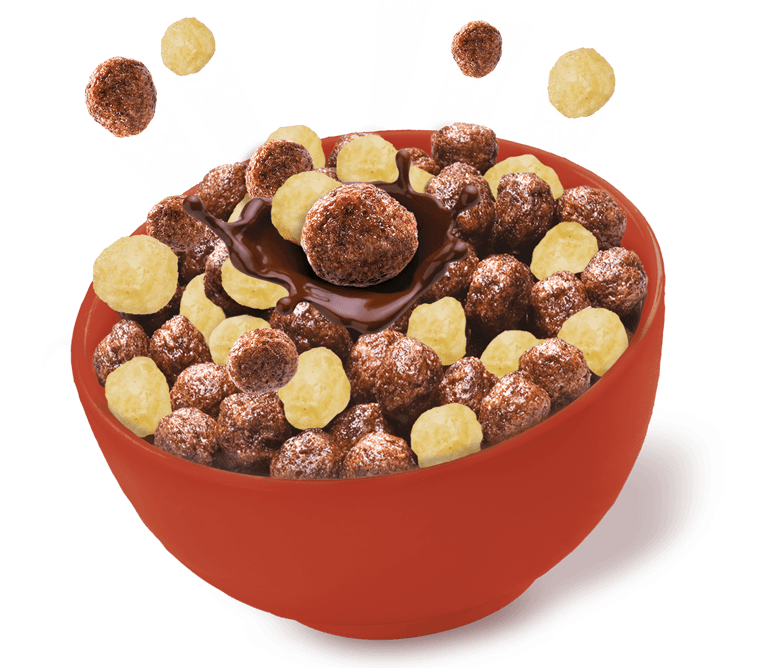 corn balls Chocolate and White Chocolate flavor