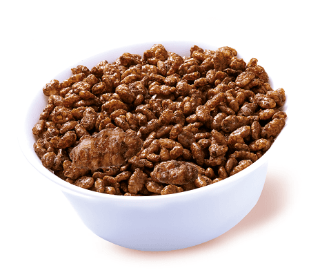 Chocolate flavored rice cereal