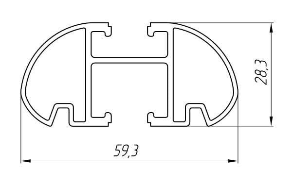 Aluminum Profile For Car And Rail Car Building Ат-5173