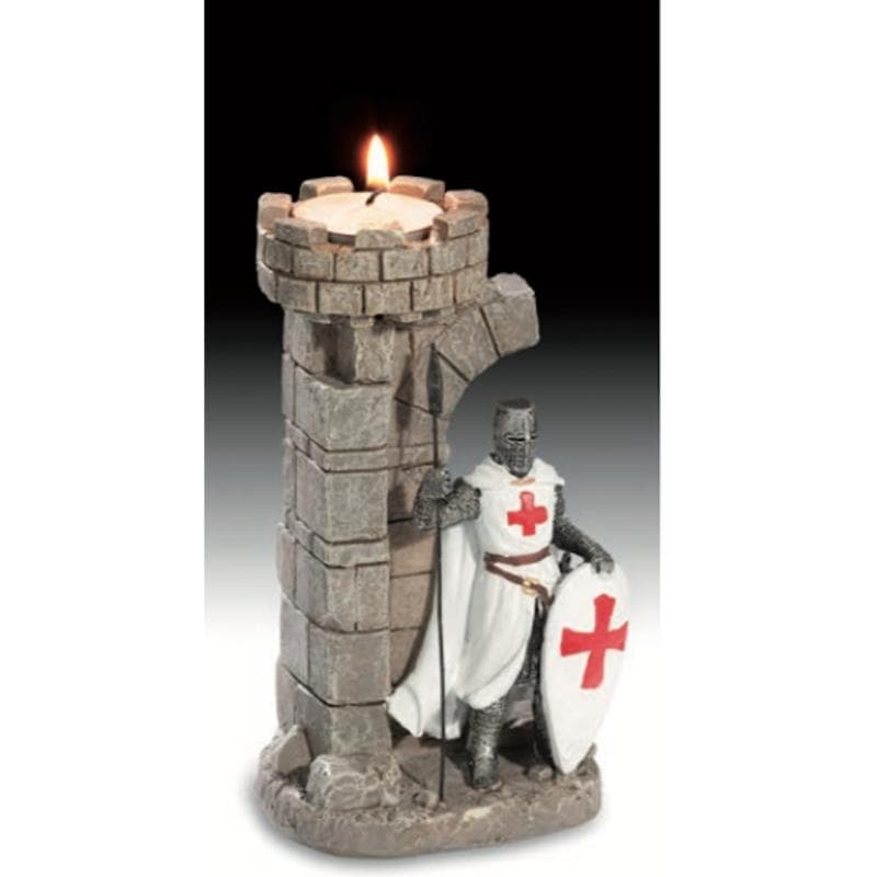 b/ Bougeoir Templier avec Lance