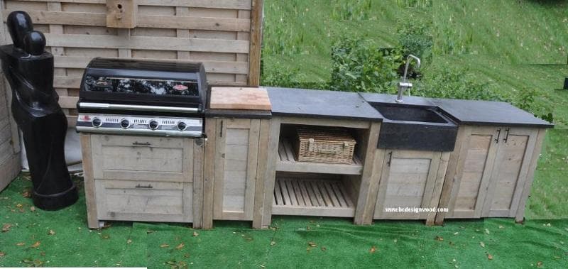 Buitenkeuken steigerhout