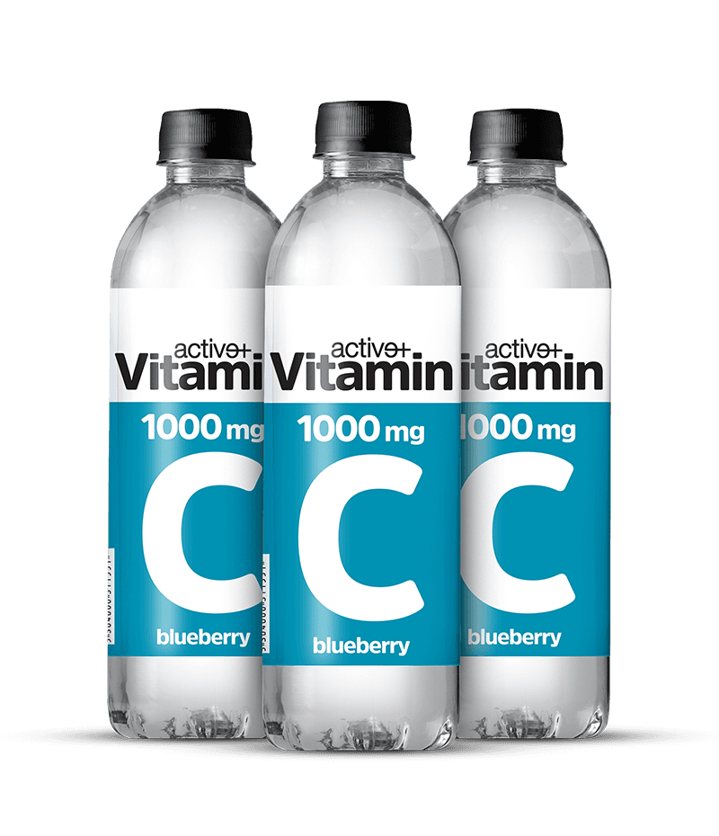 Active+ vitamina C 1000mg / sabor a arándano - Botella de PET de 500 ml