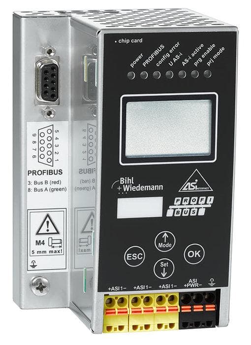 24 Volt AS-i 3.0 PROFIBUS-Gateway in Edelstahl
