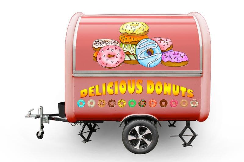 Foodtruck Anhänder Buddystar Donuts
