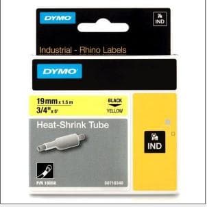 Cinta DYMO RHINO 18058 19mm Negro/Amarillo