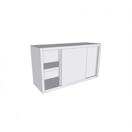 Armoire murale en inox à portes coulissantes