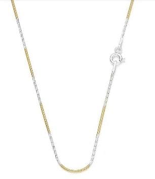 Chaîne Argent 110cm Serpent