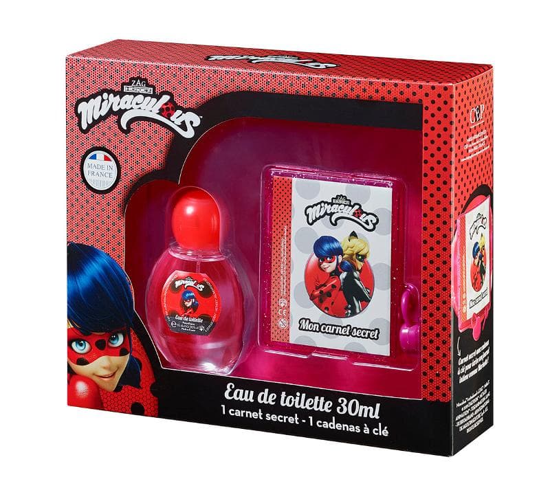Coffret Parfum Miraculous + Carnet Secret
