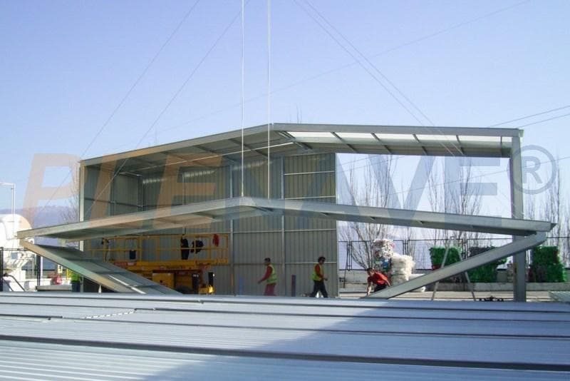 Bâtiment modulaire pliant et récupérable - PLENAVE