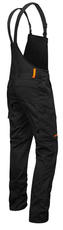 Latzhose Berlin Stretch mit Kniepolstertaschen Schwarz Gr.50