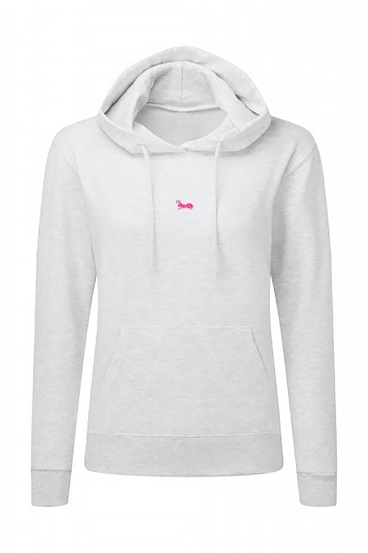 Damen Hoodie Kapuzenpullover mit Bauchtasche Ash Grey Gr.M