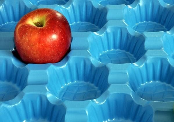 Fruit packaging tray