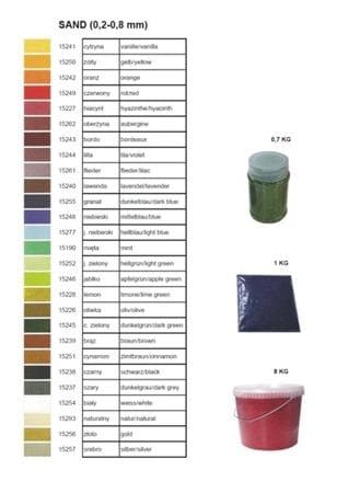 Decorative sand black color 1kg