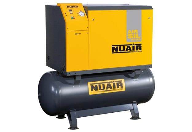 Compresseur insonorisé à pistons, cylindres en V