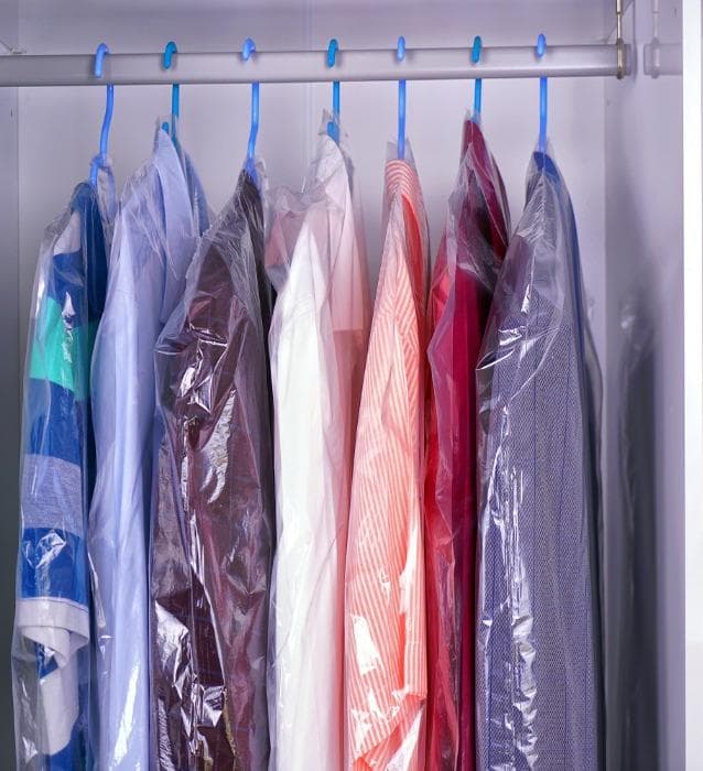 Sac de vêtements transparent LDPE