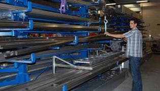 Langgoed draaiarmstelling