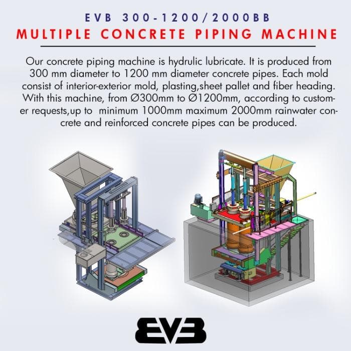 300-1200/2000 mm Concrete Pipe Machine