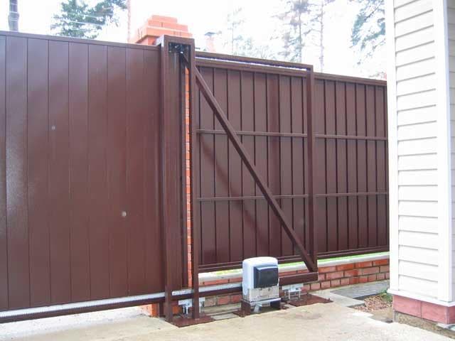 Откатные ворота с установкой под ключ в Запорожье