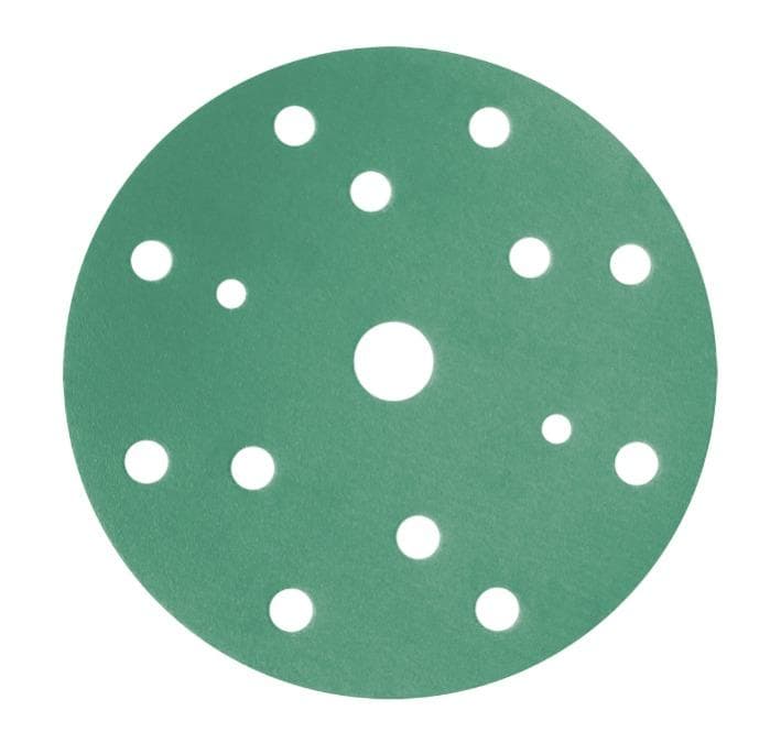 green sanding disc Ø 150mm - 15 holes P220 100p.