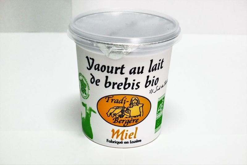 YAOURT AU LAIT DE BREBIS BIO MIEL ( 400G ).