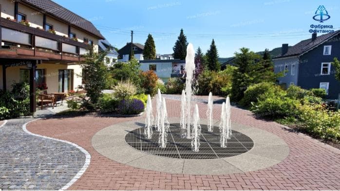 Street Dry Deck Fountain (Splash pad)