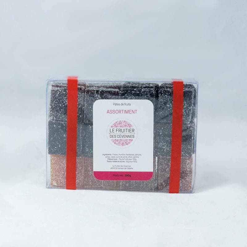 Boites de pâtes de fruits assortis 380g