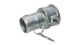 Kamlock Mutterteil Mit Schlauchstutzen - Edelstahl - Mil