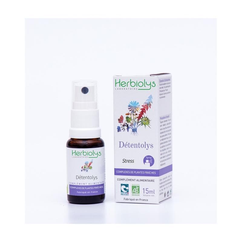 Détentolys SPRAY 15 ml Bio Complexe de plantes et bourgeons