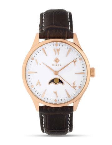 Hilal Moonphase Or Rose/blanc