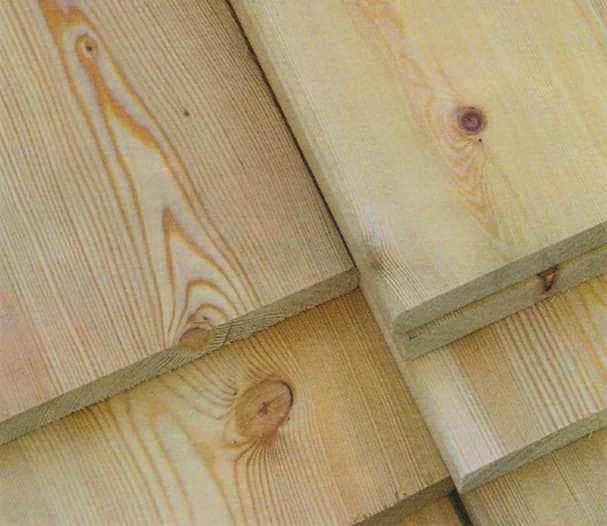 Glattkantbrett - gehobelt, gefaste Kanten, KD braun