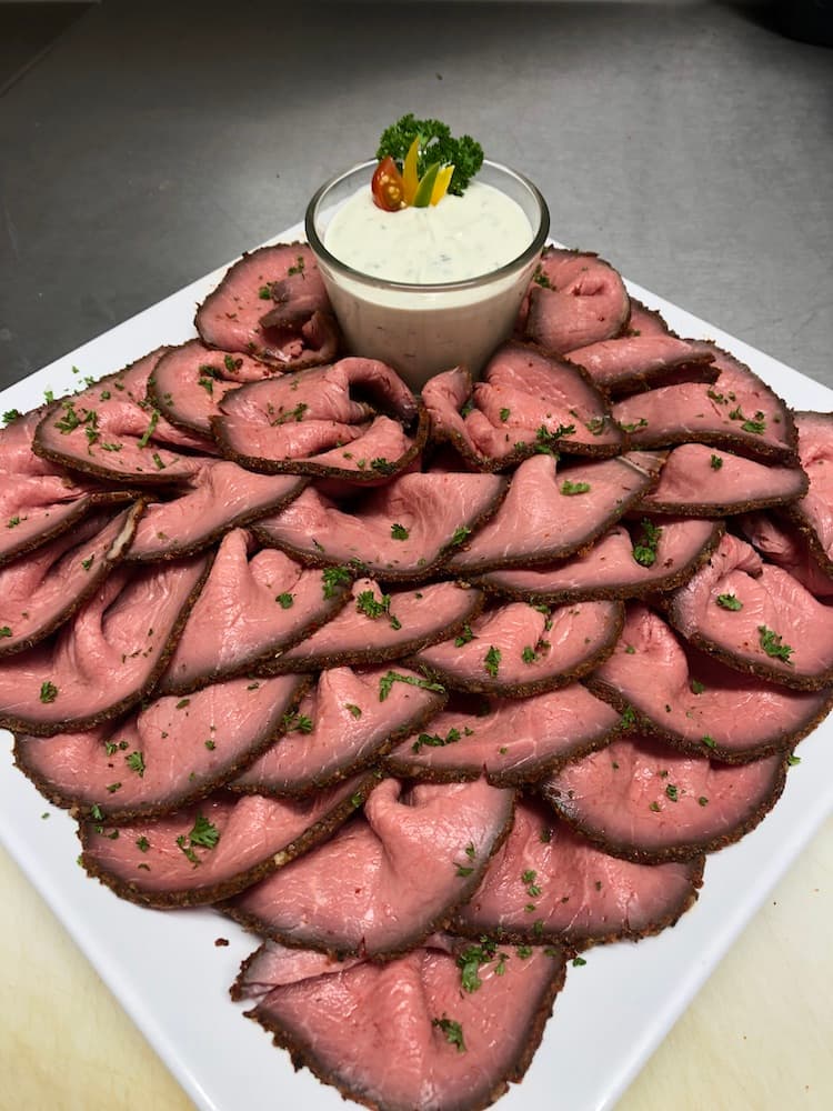 meat prepared for parties