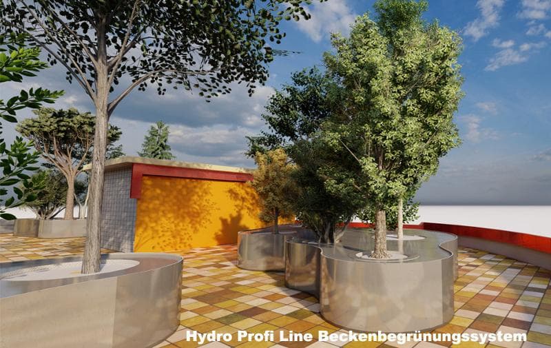 Hydro Profi Line® Stadtbegrünungsgefäße