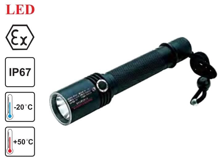 Lampe Torche IP67 antidéflagrant à éclairage Led CREE