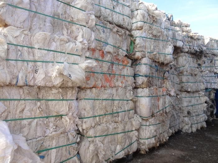 PP BAGS (RAFFIA) BALES SCRAP - WASTE.