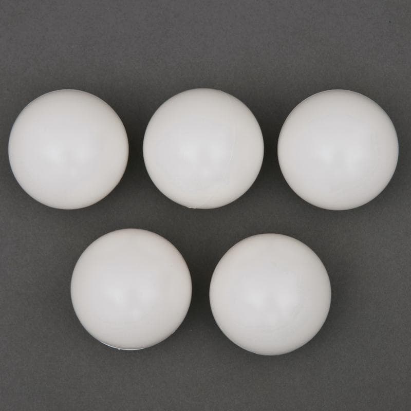 5 Kugeln aus Kunststoff Weiß 80mm mit Metallaufhänger...