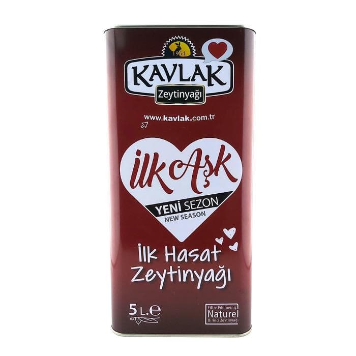 Kavlak İlk Hasat Soğuk Sıkım Zeytinyağı 5 Lt