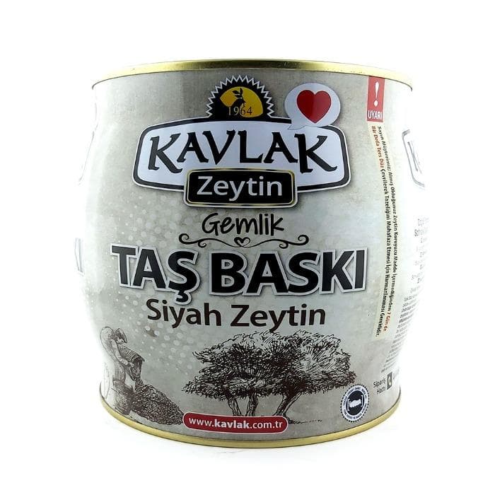Kavlak Taş Baskı Gemlik Siyah Zeytin 2 Kg