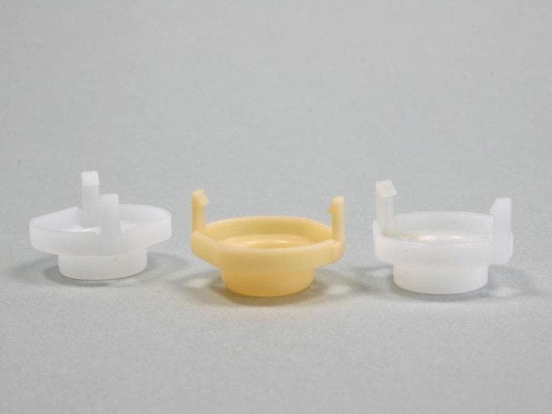 Plastic parts for electric fuel pumps