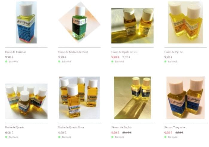 Huiles de cristaux pour la santé et le bien-être