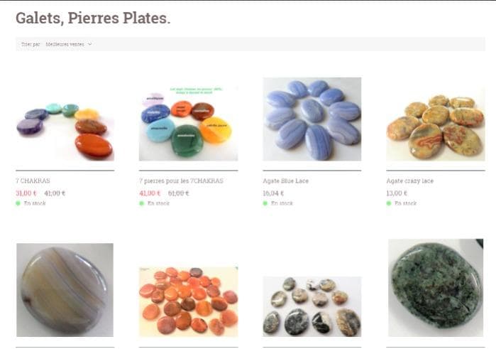 Galets en pierres pour la lithothérapie