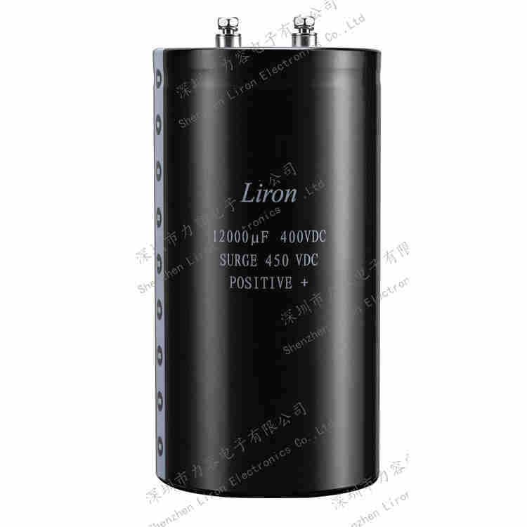 12000uf 450V 2000H 85 centigrade screw type aluminum electrolytic capacitor