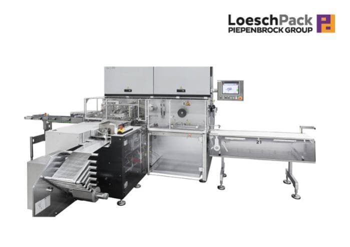 Einstufige Falteinschlagmaschine für Schokoladetafeln...