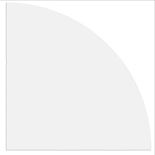 Verkettungsplatte 90° Quebec in Weiß