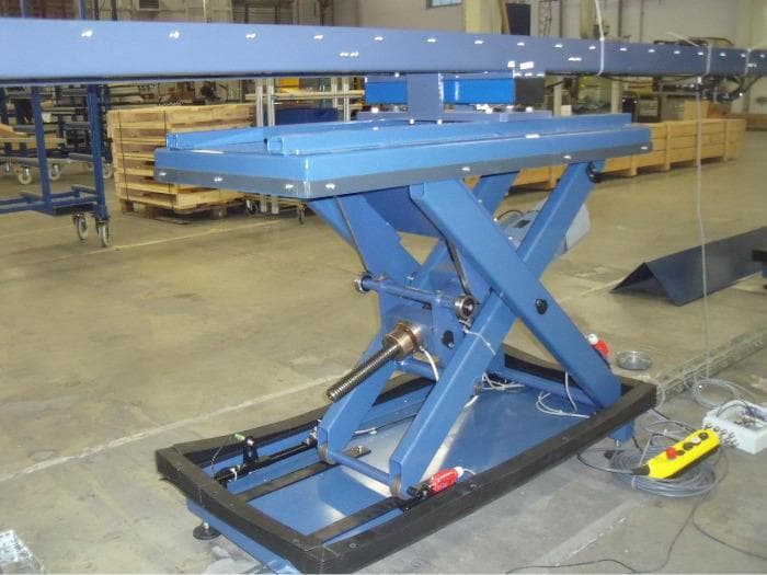 Spindelhubtisch - Scherenhubtisch mit Spindelantrieb