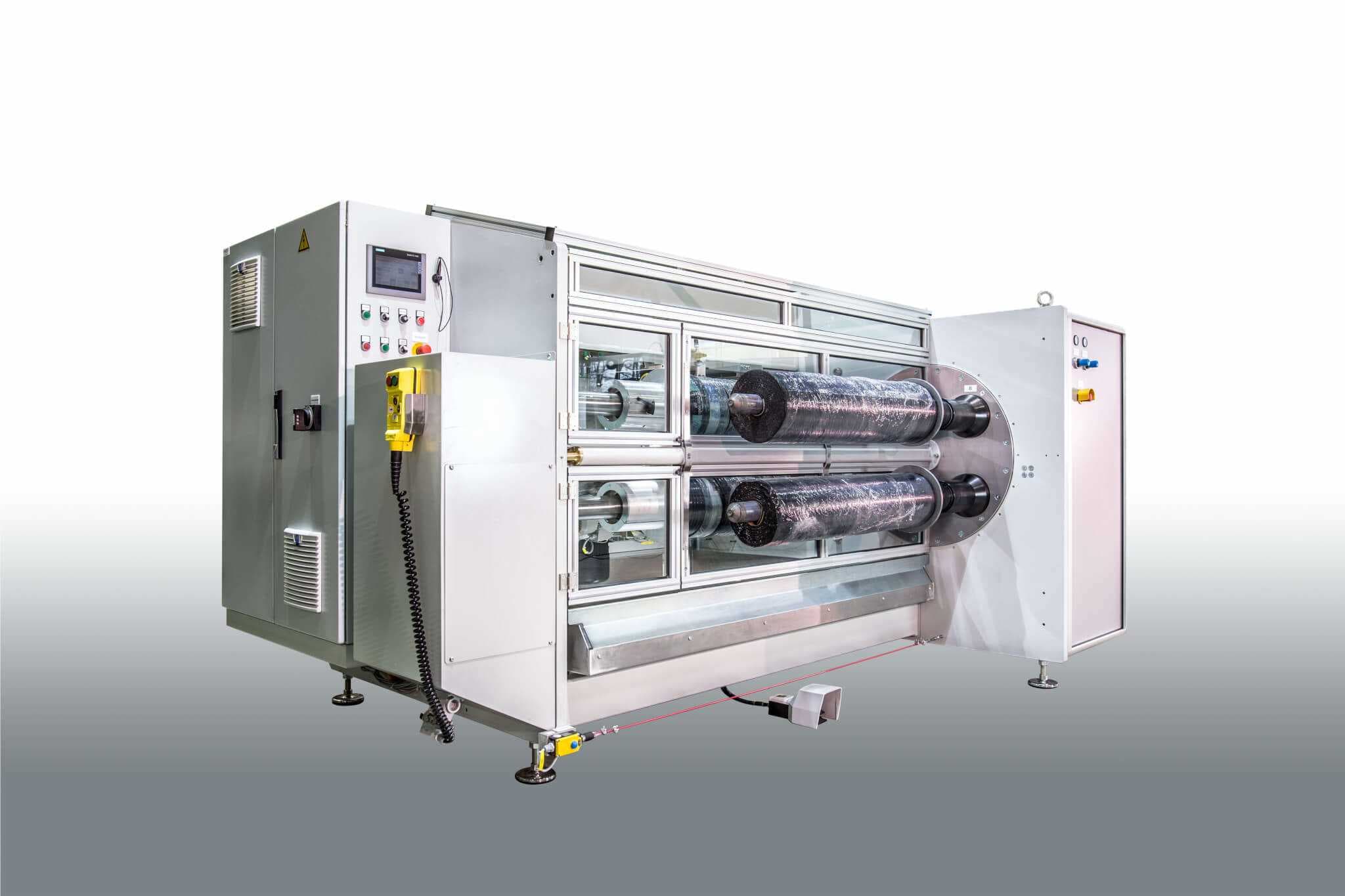 insulating web cutting machine DPM 1100 with 4 cutting shafts